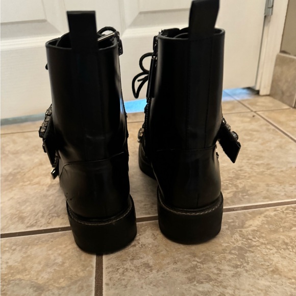 Rhinestone Combat Boots - Picture 5 of 8